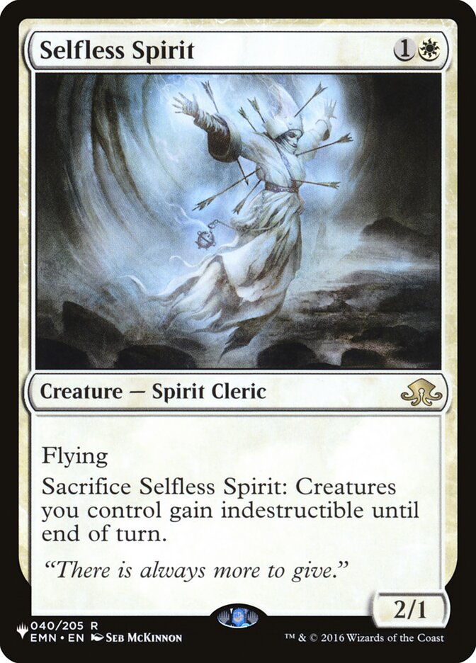Selfless Spirit [The List] MTG Single Magic: The Gathering | Red Claw Gaming