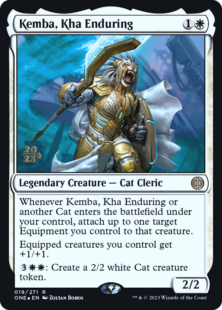 Kemba, Kha Enduring [Phyrexia: All Will Be One Prerelease Promos] MTG Single Magic: The Gathering | Red Claw Gaming