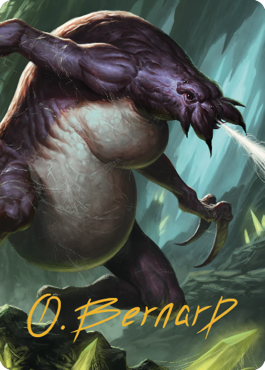 Ettercap Art Card (Gold-Stamped Signature) [Commander Legends: Battle for Baldur's Gate Art Series] MTG Single Magic: The Gathering | Red Claw Gaming