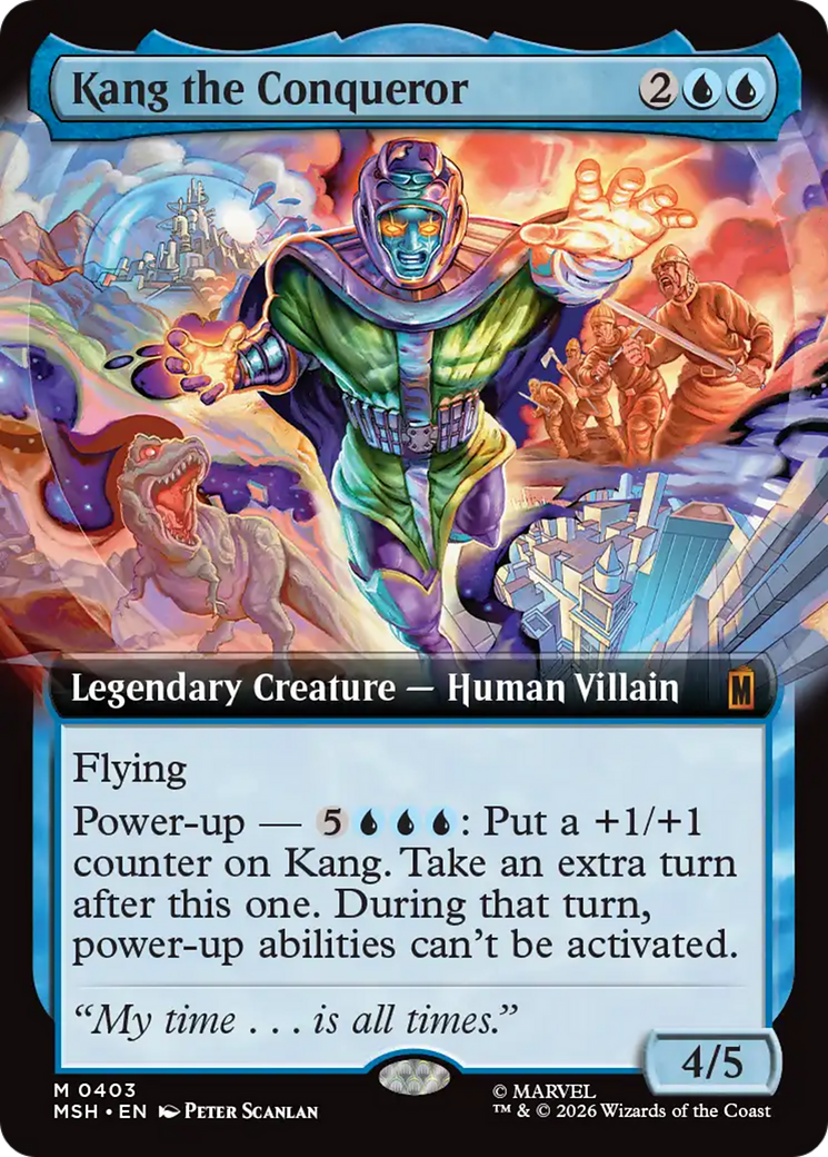 Kang the Conqueror (Extended Art) [Marvel Super Heroes] MTG Single Magic: The Gathering | Red Claw Gaming