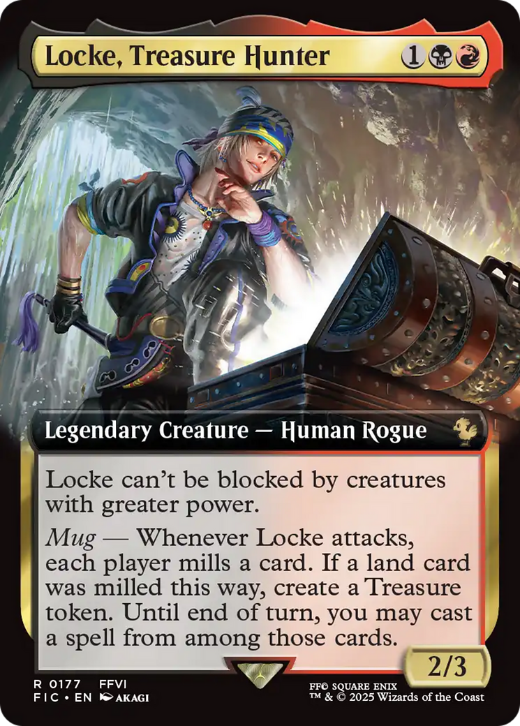 Locke, Treasure Hunter (Extended Art) [FINAL FANTASY Commander] MTG Single Magic: The Gathering | Red Claw Gaming