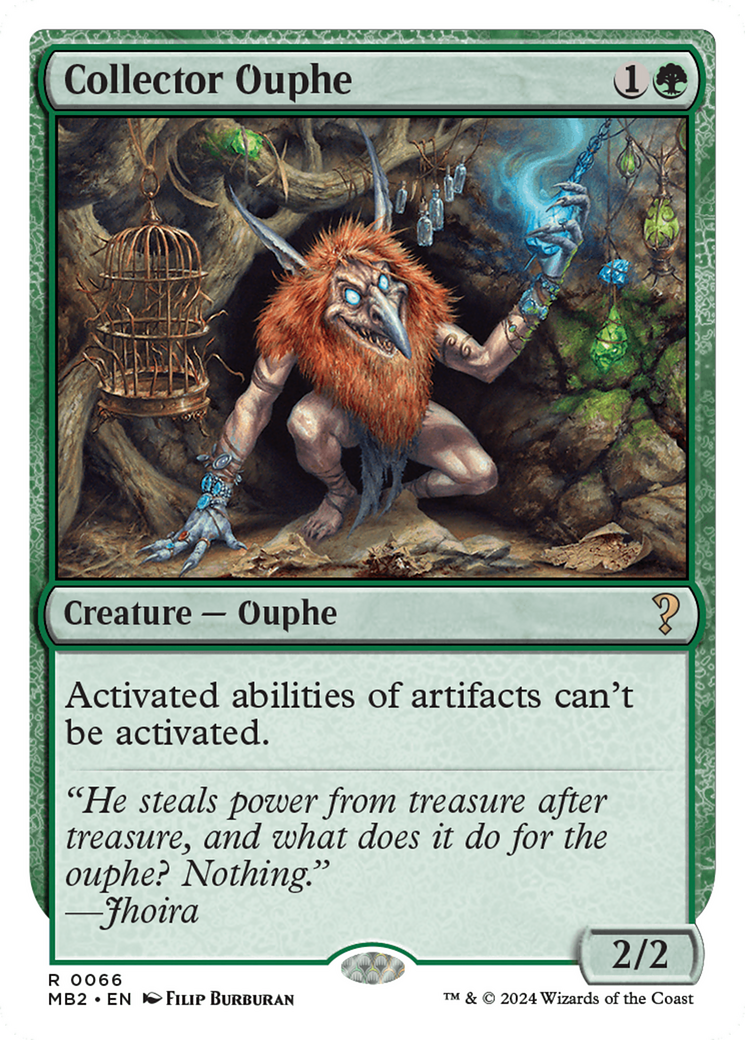 Collector Ouphe (White Border) [Mystery Booster 2] MTG Single Magic: The Gathering | Red Claw Gaming