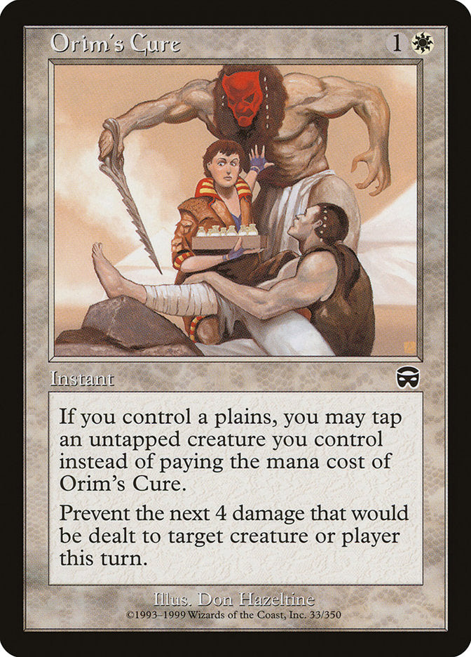 Orim's Cure [Mercadian Masques] MTG Single Magic: The Gathering | Red Claw Gaming