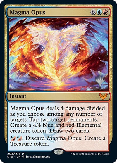 Magma Opus (Promo Pack) [Strixhaven: School of Mages Promos] MTG Single Magic: The Gathering | Red Claw Gaming