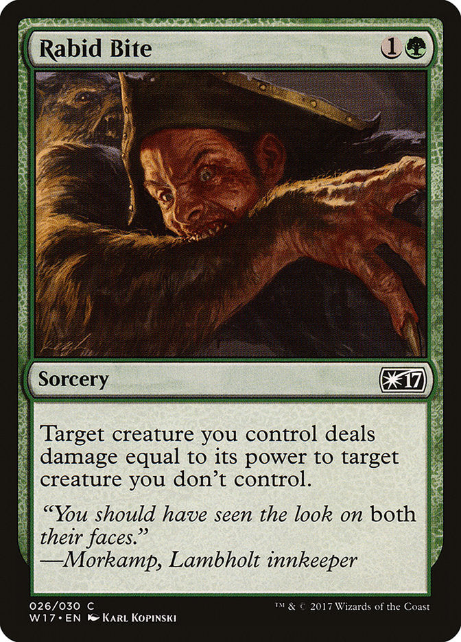 Rabid Bite [Welcome Deck 2017] MTG Single Magic: The Gathering | Red Claw Gaming