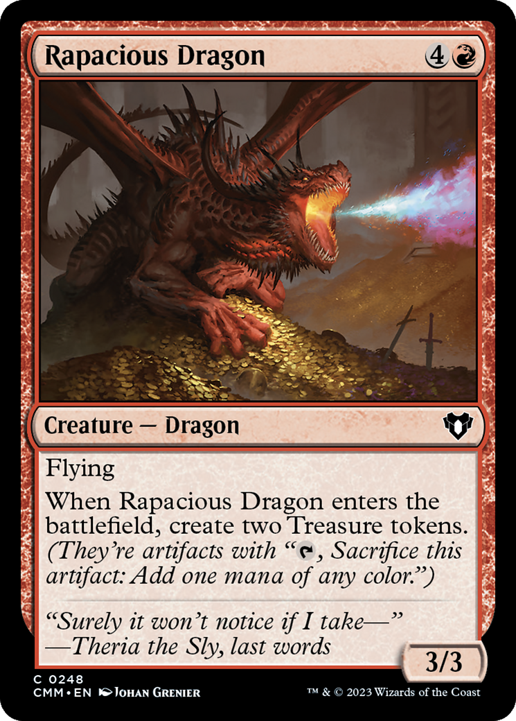 Rapacious Dragon [Commander Masters] MTG Single Magic: The Gathering | Red Claw Gaming