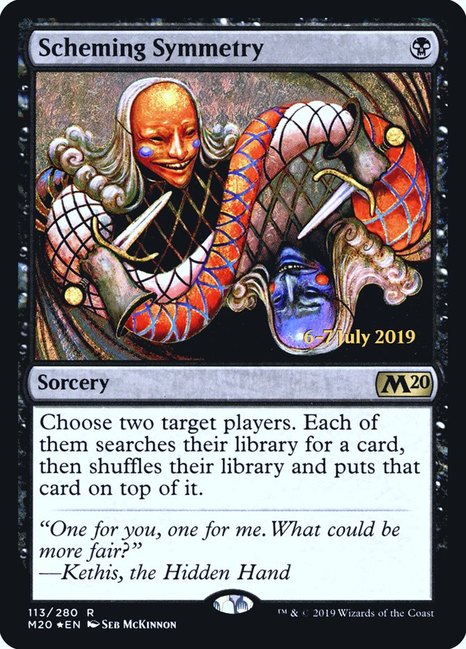 Scheming Symmetry [Core Set 2020 Prerelease Promos] MTG Single Magic: The Gathering | Red Claw Gaming