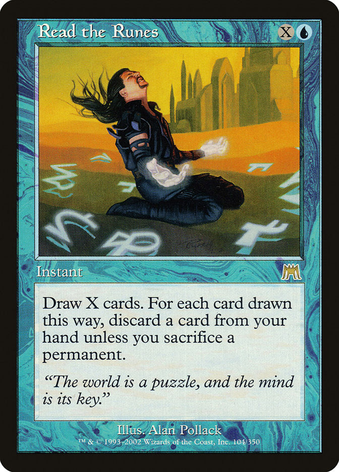 Read the Runes [Onslaught] MTG Single Magic: The Gathering | Red Claw Gaming