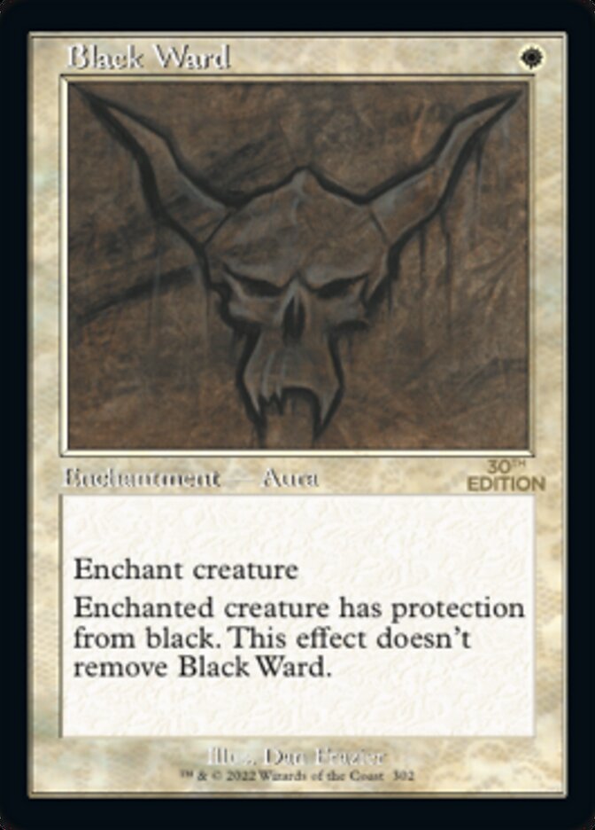 Black Ward (Retro) [30th Anniversary Edition] MTG Single Magic: The Gathering | Red Claw Gaming