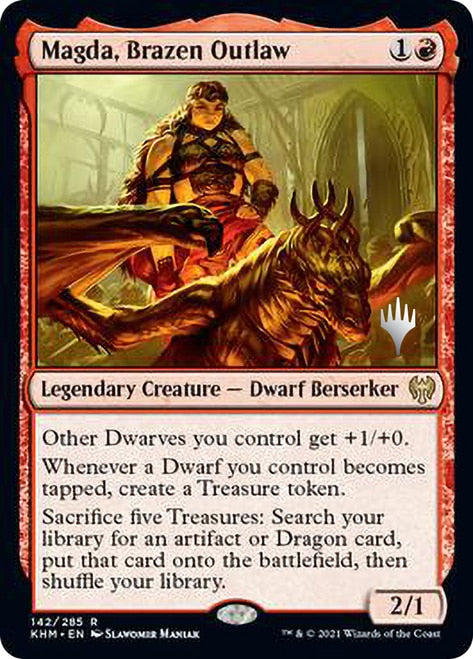 Magda, Brazen Outlaw (Promo Pack) [Kaldheim Promos] MTG Single Magic: The Gathering | Red Claw Gaming
