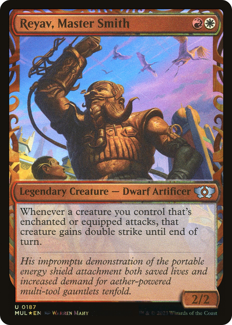 Reyav, Master Smith (Halo Foil) [Multiverse Legends] MTG Single Magic: The Gathering | Red Claw Gaming