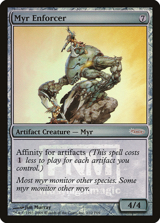 Myr Enforcer [Friday Night Magic 2009] MTG Single Magic: The Gathering | Red Claw Gaming