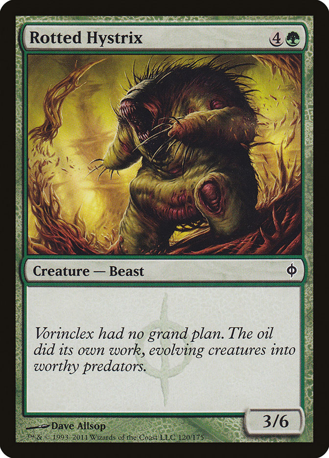 Rotted Hystrix [New Phyrexia] MTG Single Magic: The Gathering | Red Claw Gaming