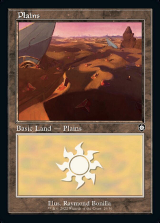 Plains (029) (Retro) [The Brothers' War Commander] MTG Single Magic: The Gathering | Red Claw Gaming