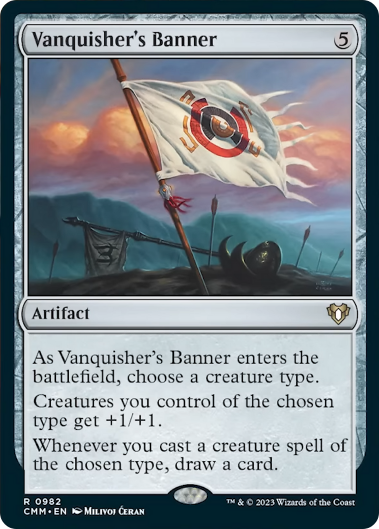 Vanquisher's Banner [Commander Masters] MTG Single Magic: The Gathering | Red Claw Gaming