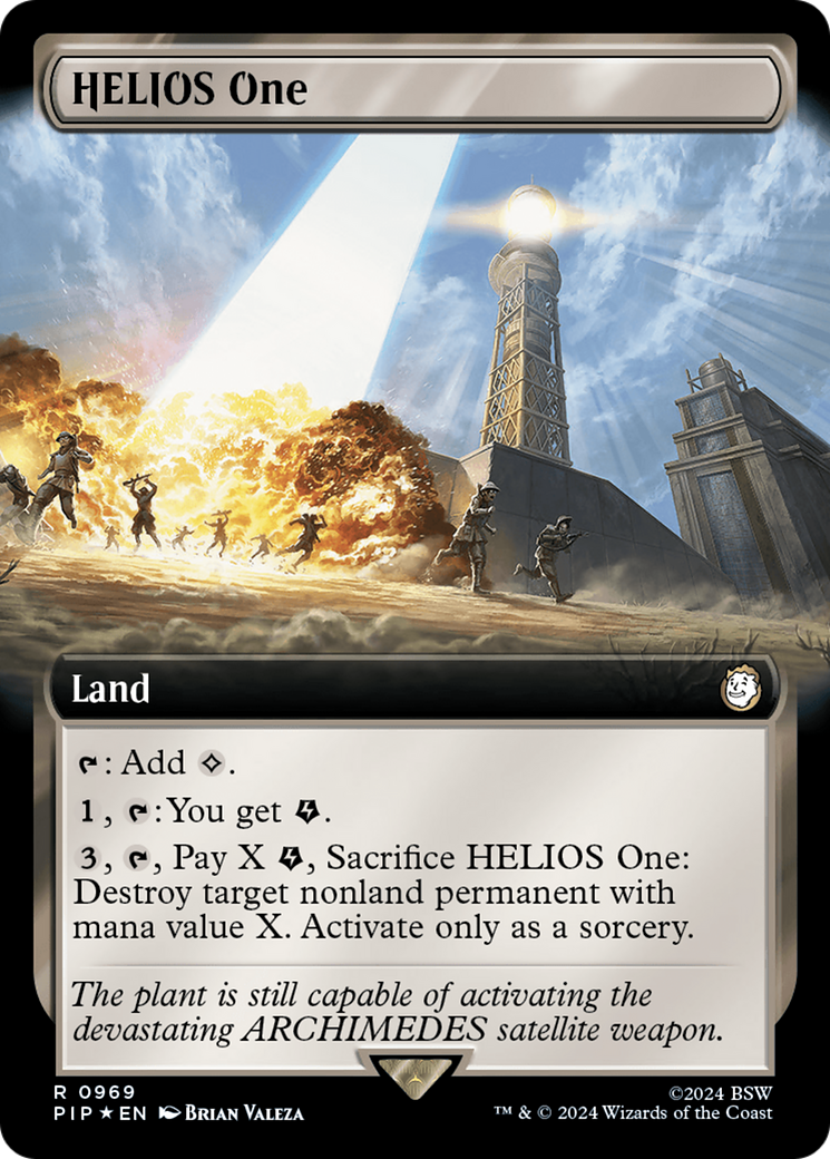 HELIOS One (Extended Art) (Surge Foil) [Fallout] MTG Single Magic: The Gathering    | Red Claw Gaming