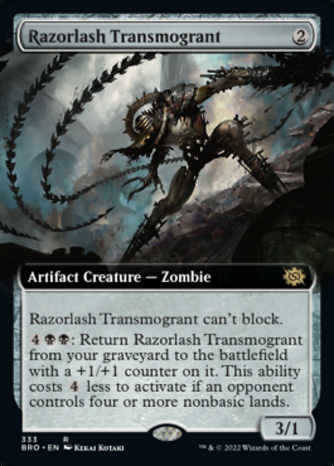 Razorlash Transmogrant (Extended Art) [The Brothers' War] MTG Single Magic: The Gathering | Red Claw Gaming