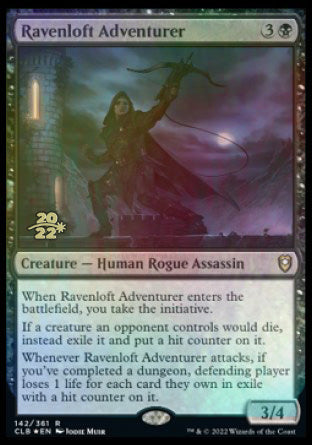 Ravenloft Adventurer [Commander Legends: Battle for Baldur's Gate Prerelease Promos] MTG Single Magic: The Gathering | Red Claw Gaming