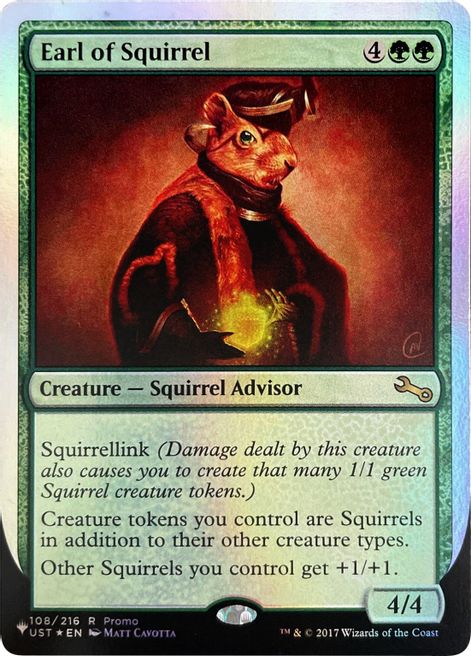 Earl of Squirrel (Unfinity Foil Edition) [The List] MTG Single Magic: The Gathering | Red Claw Gaming