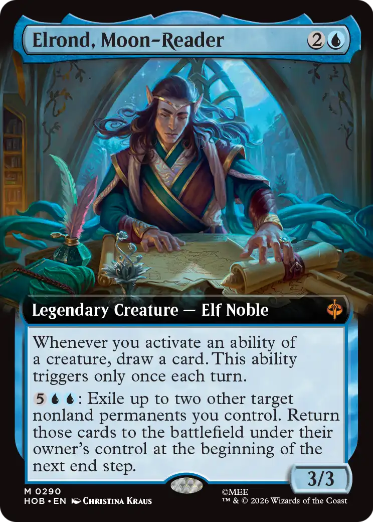 Elrond, Moon-Reader (Extended Art) [The Hobbit] | Red Claw Gaming