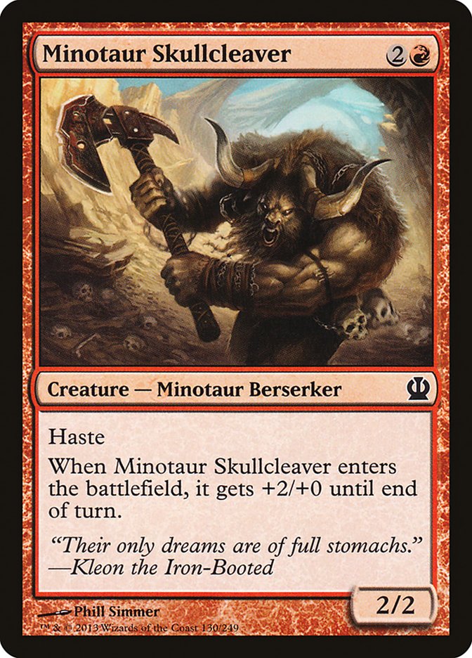 Minotaur Skullcleaver [Theros] MTG Single Magic: The Gathering | Red Claw Gaming