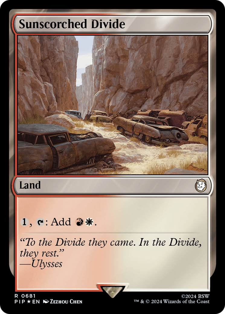 Sunscorched Divide (Surge Foil) [Fallout] MTG Single Magic: The Gathering | Red Claw Gaming