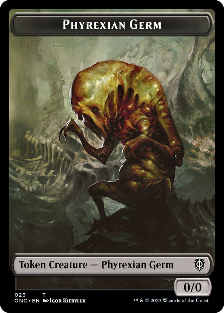 Phyrexian Germ Token [Phyrexia: All Will Be One Commander Tokens] MTG Single Magic: The Gathering | Red Claw Gaming
