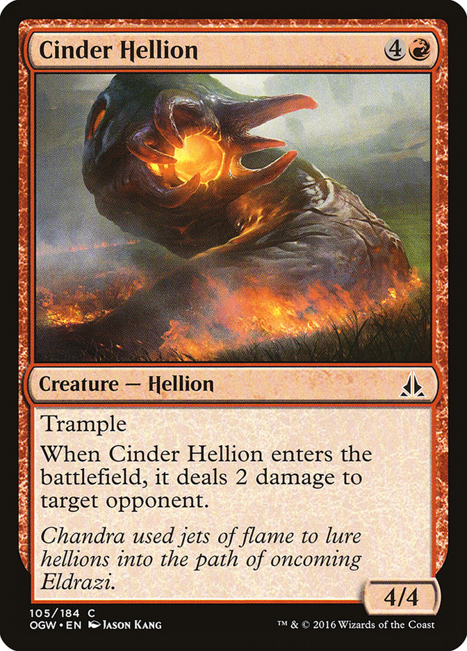 Cinder Hellion [Oath of the Gatewatch] MTG Single Magic: The Gathering | Red Claw Gaming