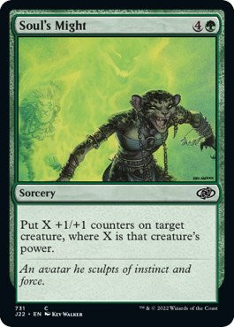 Soul's Might [Jumpstart 2022] MTG Single Magic: The Gathering | Red Claw Gaming