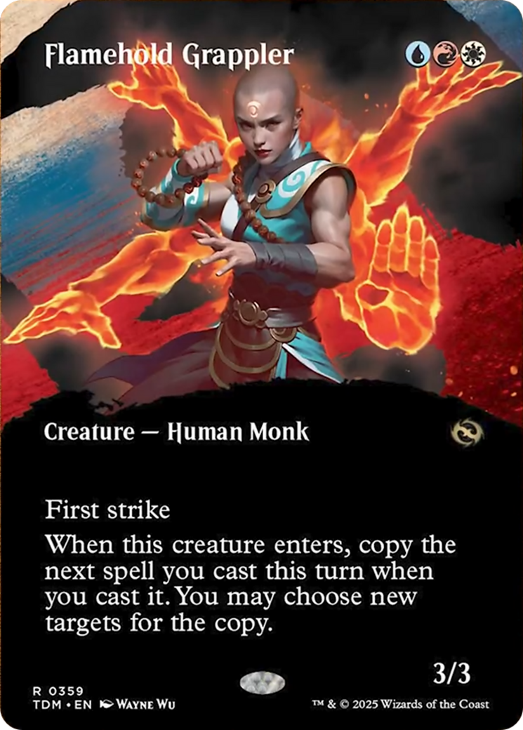 Flamehold Grappler (Borderless) [Tarkir: Dragonstorm] MTG Single Magic: The Gathering | Red Claw Gaming