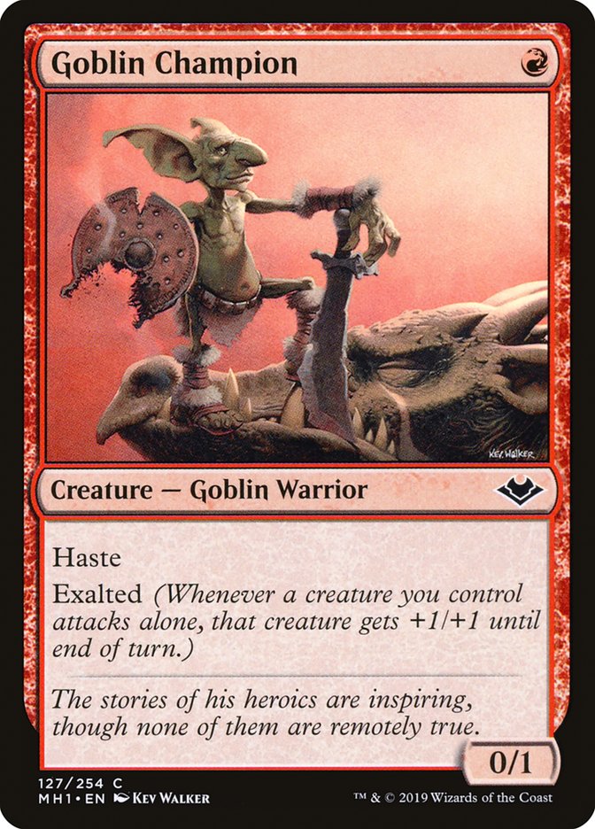 Goblin Champion [Modern Horizons] MTG Single Magic: The Gathering    | Red Claw Gaming