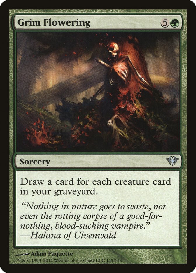 Grim Flowering [Dark Ascension] MTG Single Magic: The Gathering | Red Claw Gaming