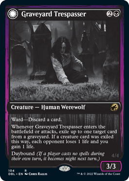 Graveyard Trespasser // Graveyard Glutton [Innistrad: Double Feature] MTG Single Magic: The Gathering | Red Claw Gaming