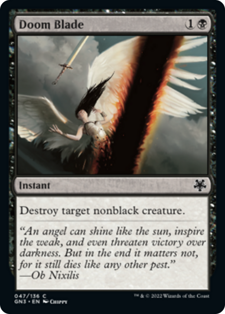 Doom Blade [Game Night: Free-for-All] MTG Single Magic: The Gathering | Red Claw Gaming