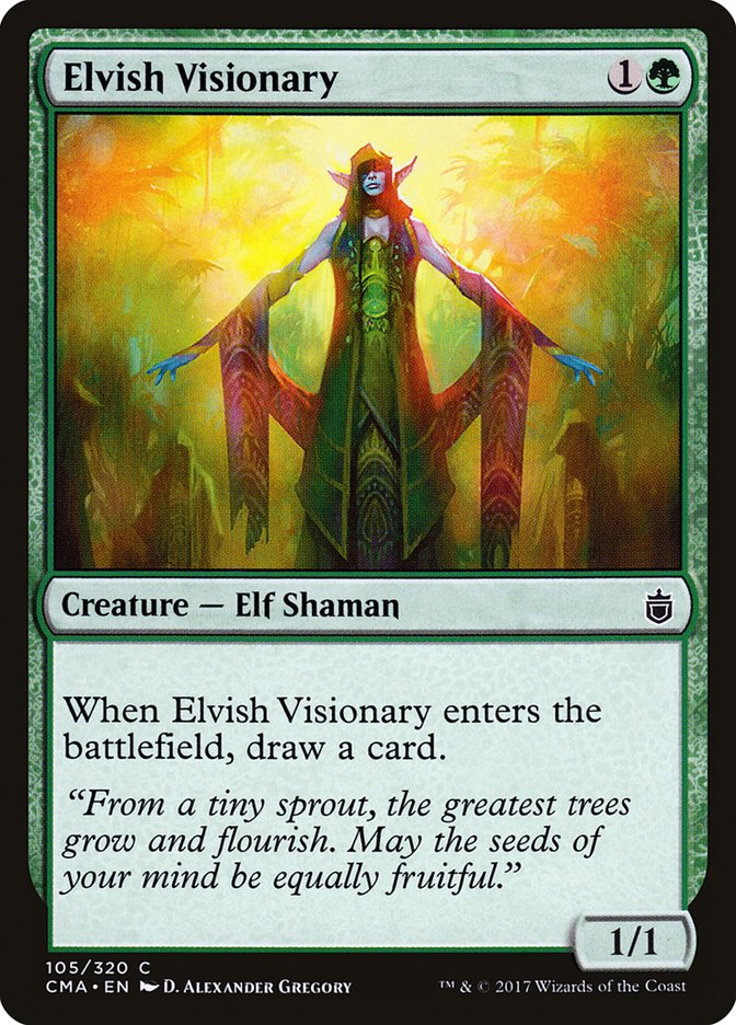 Elvish Visionary [Commander Anthology] MTG Single Magic: The Gathering | Red Claw Gaming