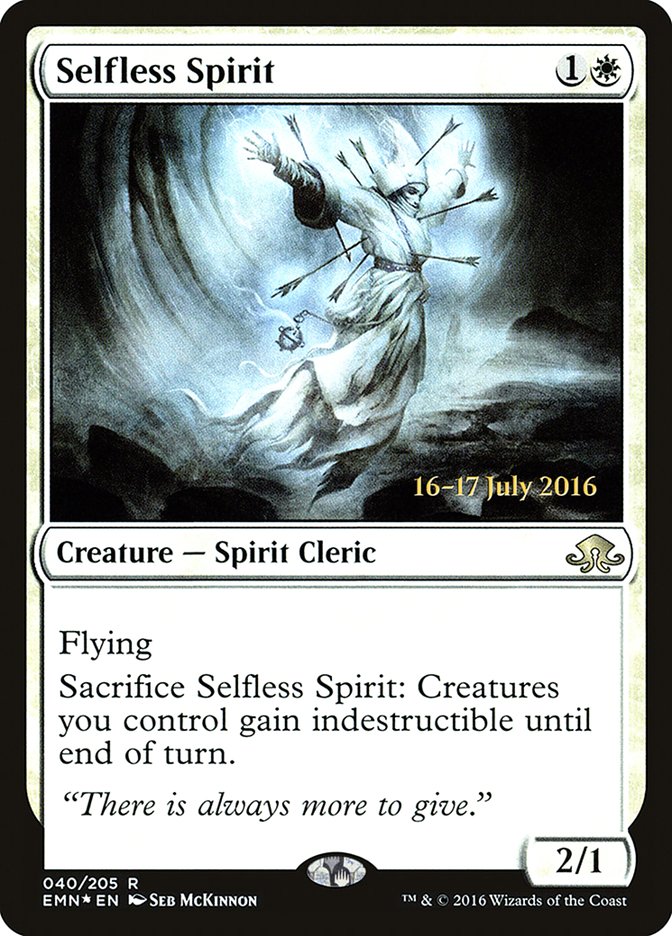 Selfless Spirit [Eldritch Moon Prerelease Promos] MTG Single Magic: The Gathering | Red Claw Gaming