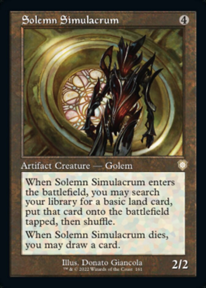Solemn Simulacrum (Retro) [The Brothers' War Commander] MTG Single Magic: The Gathering | Red Claw Gaming