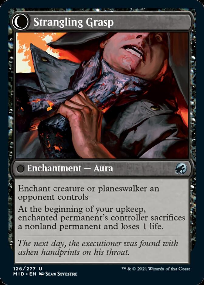 Vengeful Strangler // Strangling Grasp [Innistrad: Midnight Hunt] MTG Single Magic: The Gathering | Red Claw Gaming