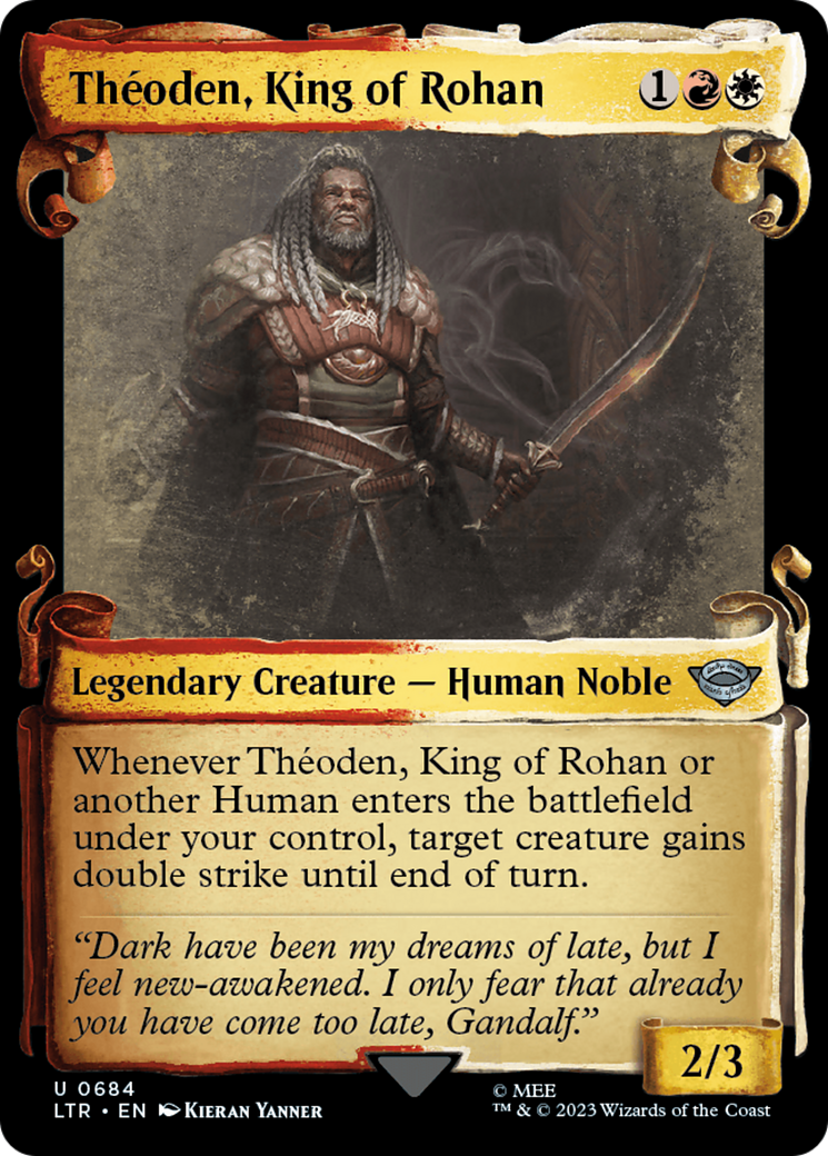 Theoden, King of Rohan [The Lord of the Rings: Tales of Middle-Earth Showcase Scrolls] MTG Single Magic: The Gathering | Red Claw Gaming