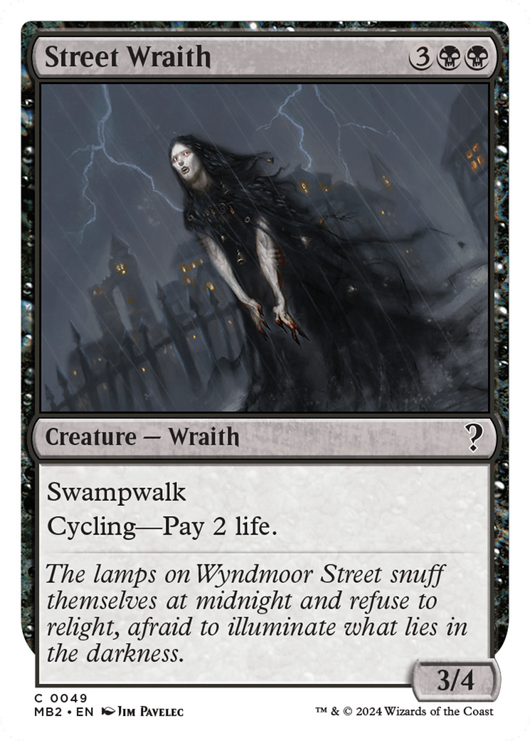 Street Wraith (White Border) [Mystery Booster 2] MTG Single Magic: The Gathering | Red Claw Gaming