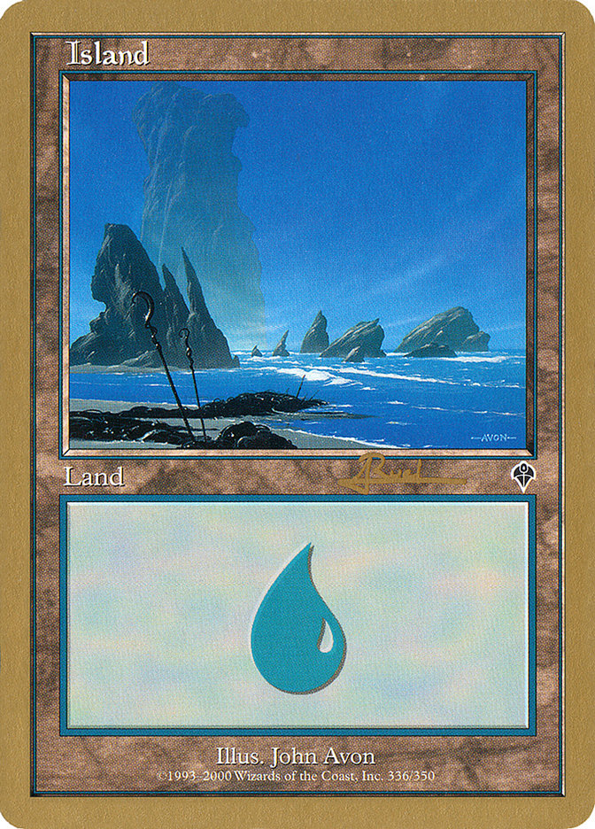 Island (ar336) (Antoine Ruel) [World Championship Decks 2001] MTG Single Magic: The Gathering | Red Claw Gaming