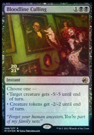 Bloodline Culling [Innistrad: Midnight Hunt Prerelease Promos] MTG Single Magic: The Gathering | Red Claw Gaming