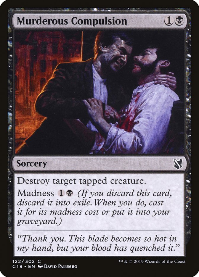 Murderous Compulsion [Commander 2019] MTG Single Magic: The Gathering | Red Claw Gaming