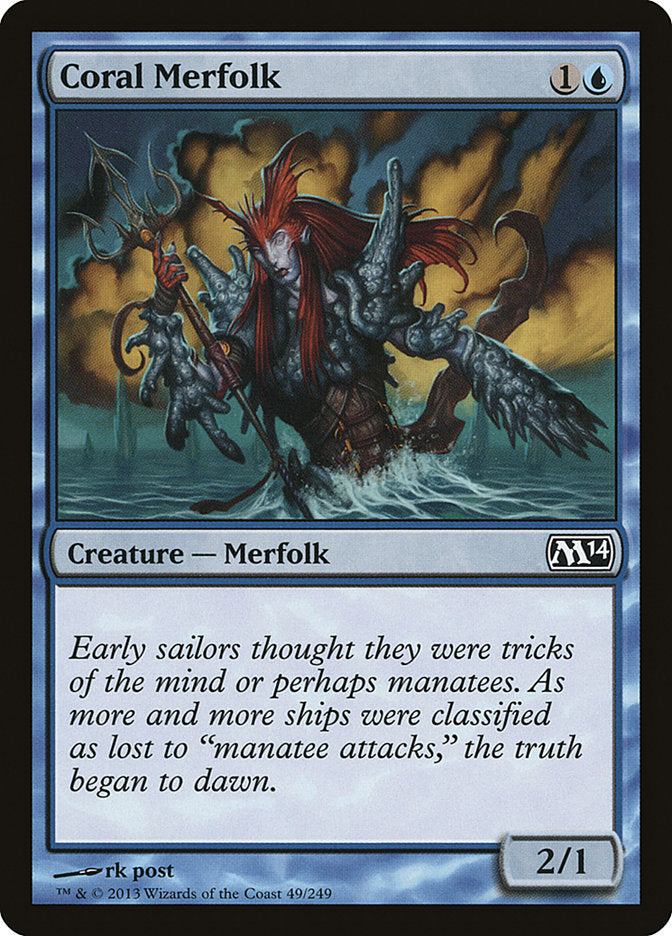 Coral Merfolk [Magic 2014] MTG Single Magic: The Gathering | Red Claw Gaming