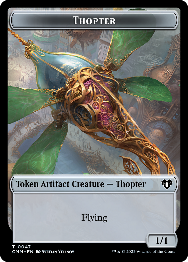Thopter // Elemental (0025) Double-Sided Token [Commander Masters Tokens] MTG Single Magic: The Gathering | Red Claw Gaming