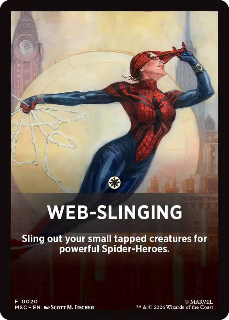 Web-Slinging Theme Card [Marvel Super Heroes Commander] | Red Claw Gaming