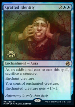 Grafted Identity [Innistrad: Midnight Hunt Prerelease Promos] MTG Single Magic: The Gathering | Red Claw Gaming