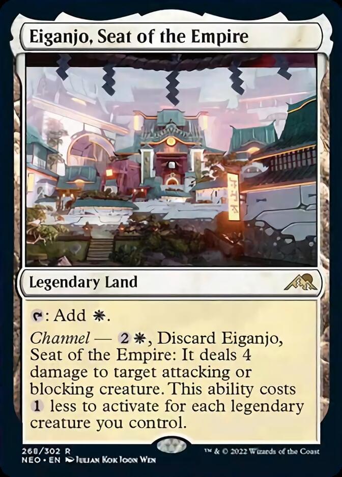 Eiganjo, Seat of the Empire [Kamigawa: Neon Dynasty] MTG Single Magic: The Gathering    | Red Claw Gaming
