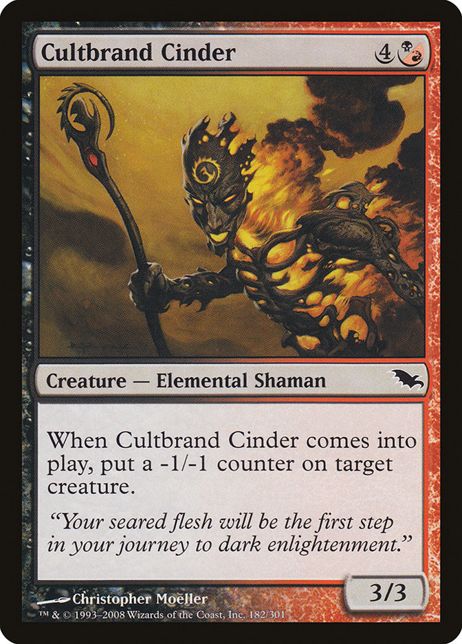 Cultbrand Cinder [Shadowmoor] MTG Single Magic: The Gathering | Red Claw Gaming