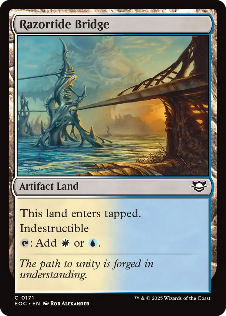 Razortide Bridge [Edge of Eternities Commander] MTG Single Magic: The Gathering | Red Claw Gaming